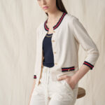 Ζακέτα με scallop rib αντιθέσεις (1)