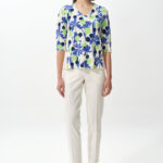 Μπλούζα floral με πλαϊνες αντιθέσεις (2)