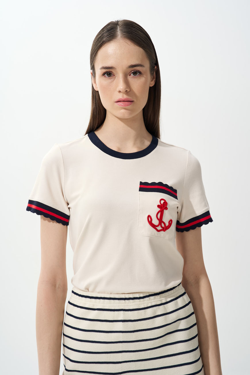 Μπλούζα με κέντημα anchor (4)