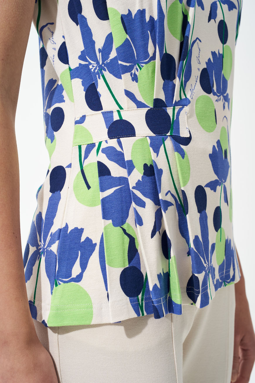 Τοπ floral με πλαϊνες πιέτες (3)