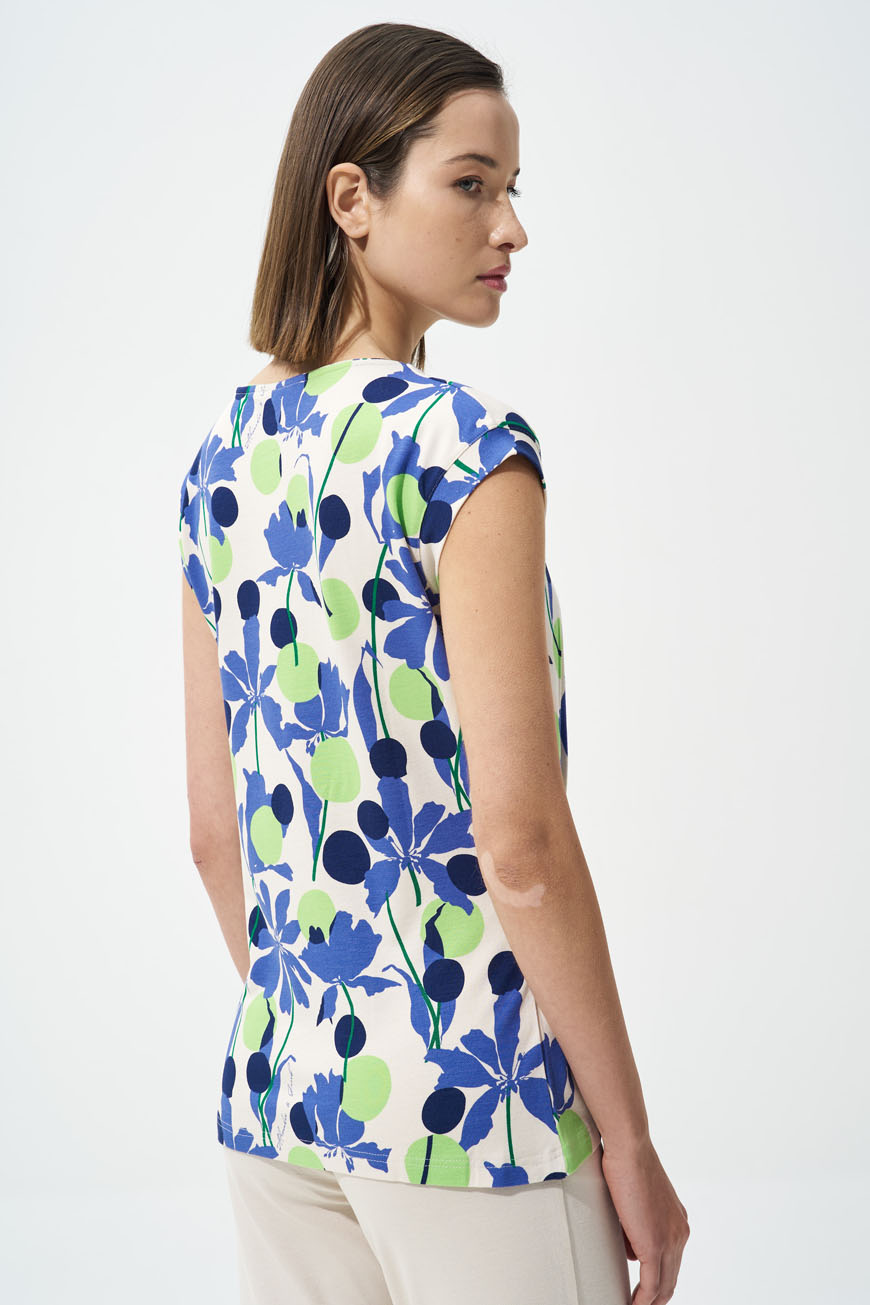 Τοπ floral με πλαϊνες πιέτες (4)