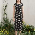 Φόρεμα daisy monogram με lurex rib (1)