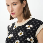 Φόρεμα daisy monogram με lurex rib (4)