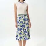 Φόρεμα floral με αντιθέσεις και multi ριπ (1)