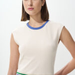 Φόρεμα floral με αντιθέσεις και multi ριπ (2)