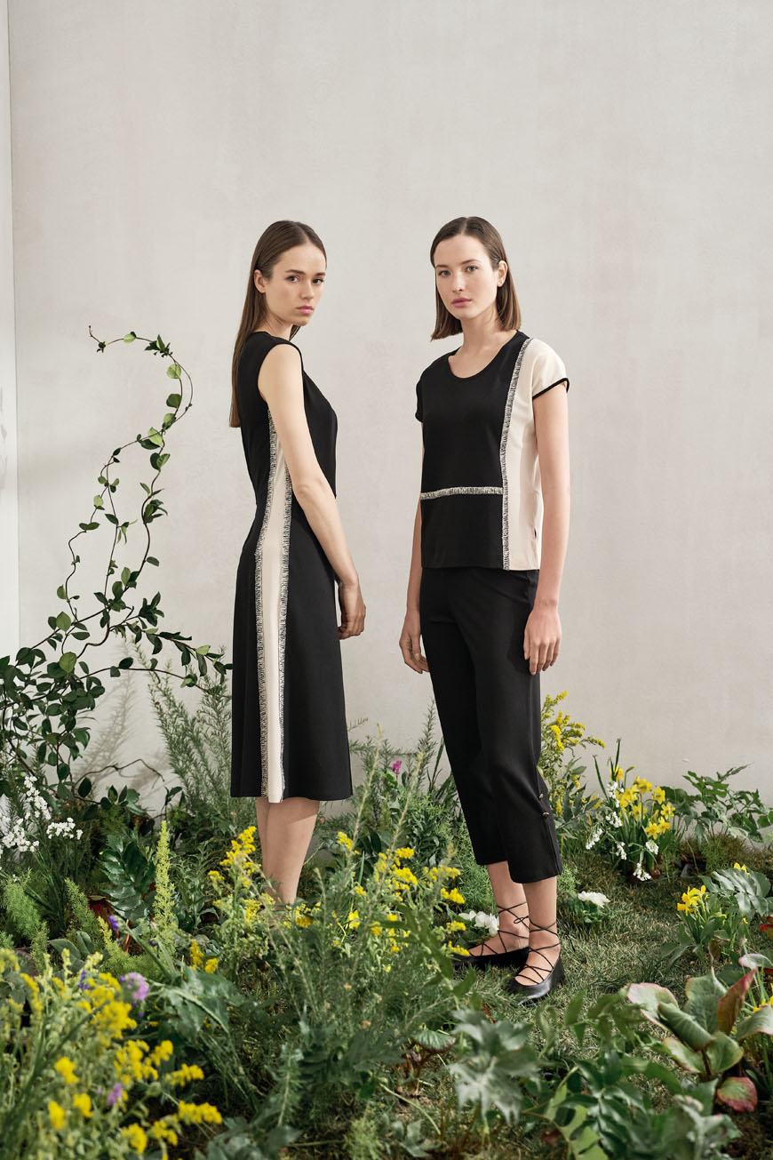 Φόρεμα με αντιθέσεις στο πλάι (2)