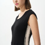 Φόρεμα με αντιθέσεις στο πλάι (3)