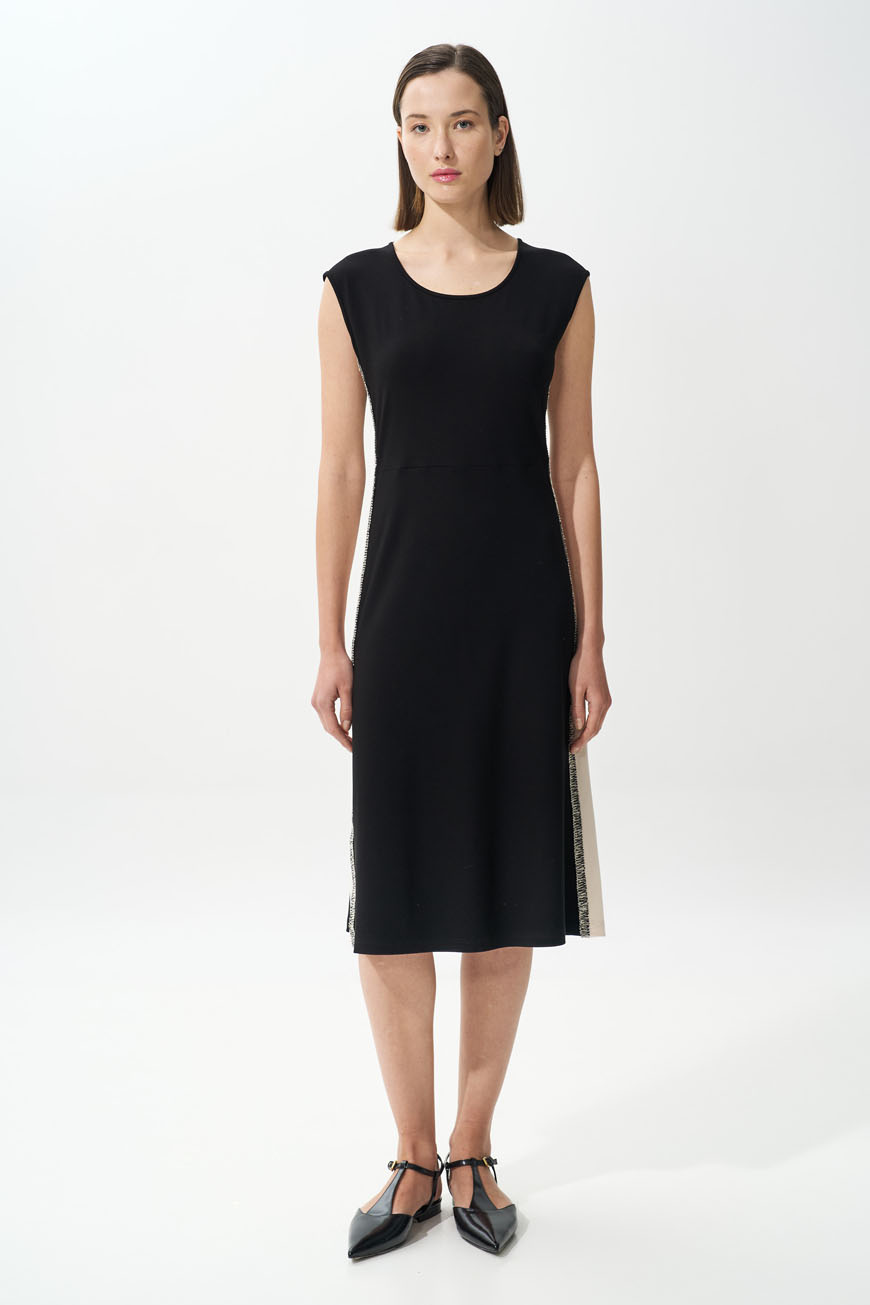 Φόρεμα με αντιθέσεις στο πλάι (4)