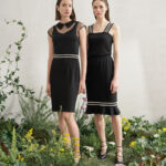 Φόρεμα σε συνδυασμό με κεντημένο τούλι (2)