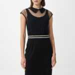 Φόρεμα σε συνδυασμό με κεντημένο τούλι (4)