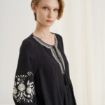 12522 Φόρεμα κεντήματα με μείγμα λινού (5)