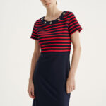 12527 Φόρεμα ριγέ με τρουκ (4)