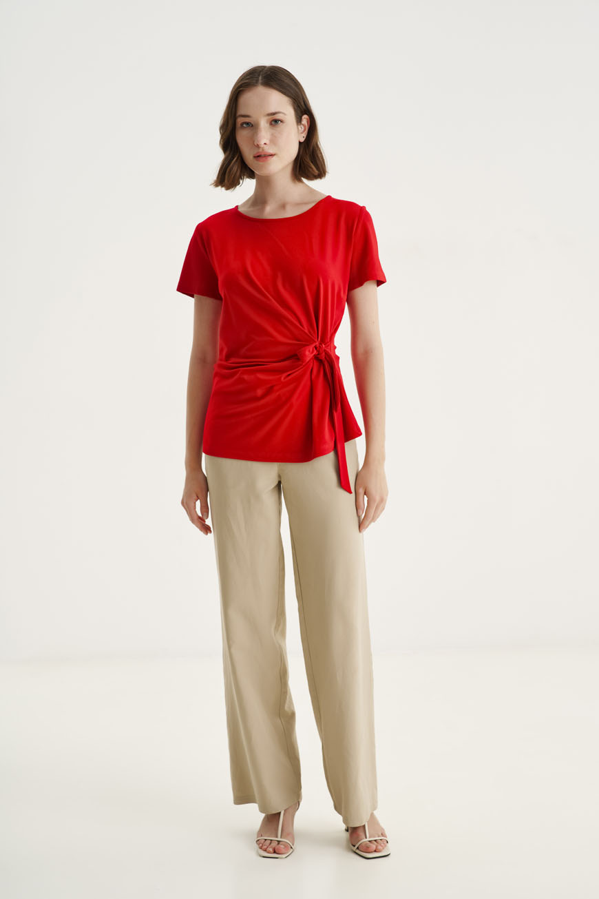 12538 Μπλούζα με δέσιμο στο πλάι (2)