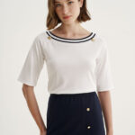 12544 Μπλούζα ρεγκλάν με striped rib (1)