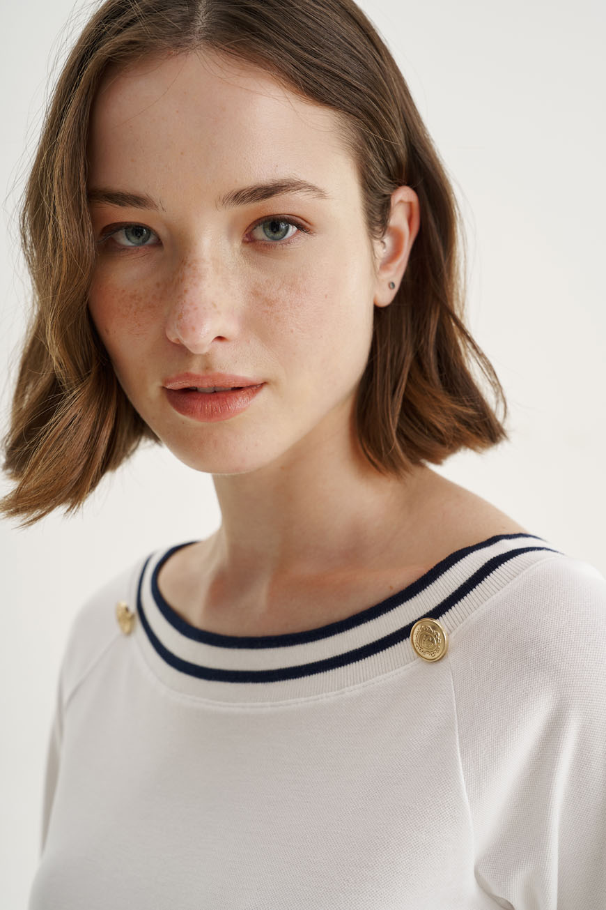 12544 Μπλούζα ρεγκλάν με striped rib (2)