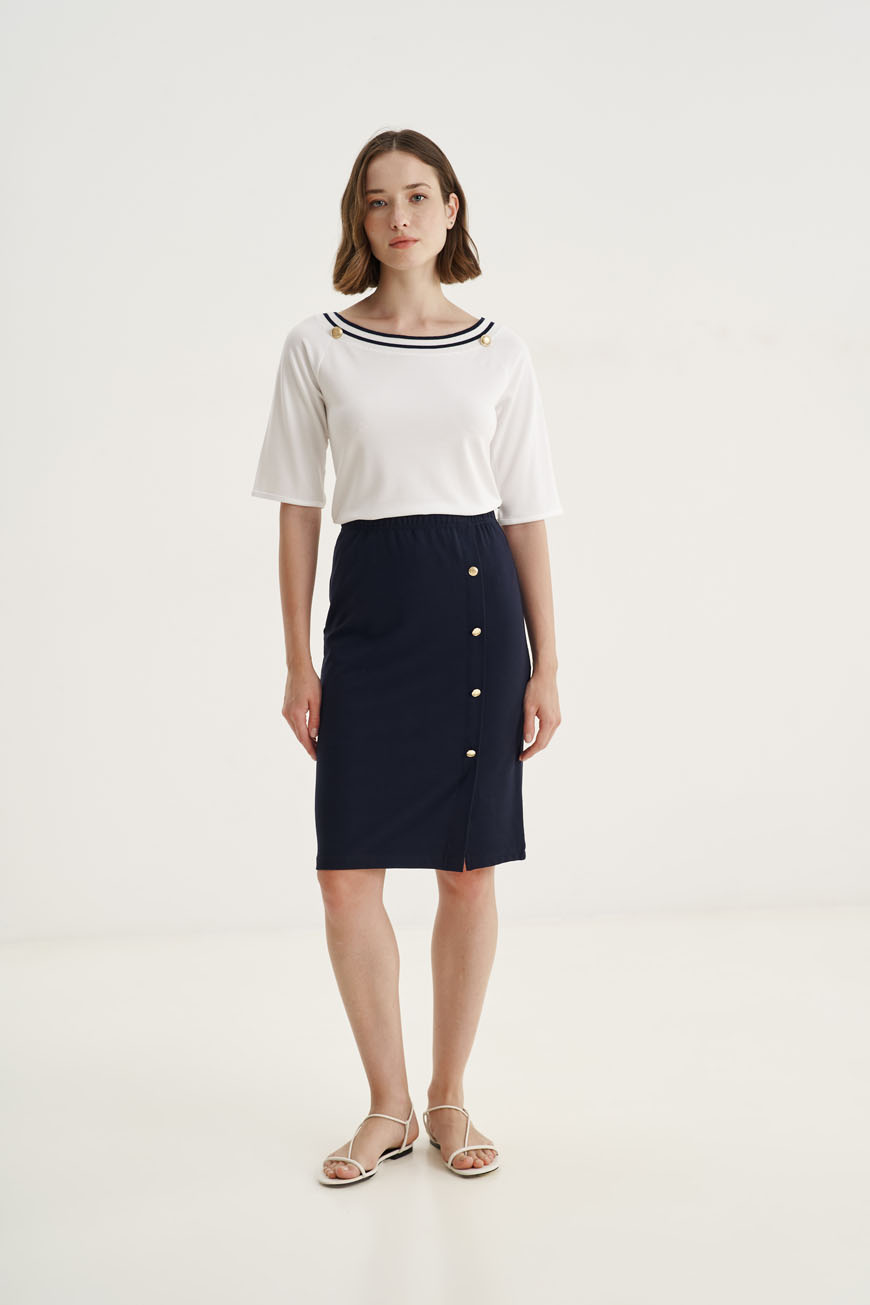 12544 Μπλούζα ρεγκλάν με striped rib (3)