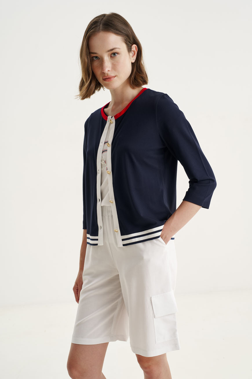 12546 Ζακέτα με αντιθέσεις και striped rib (2)