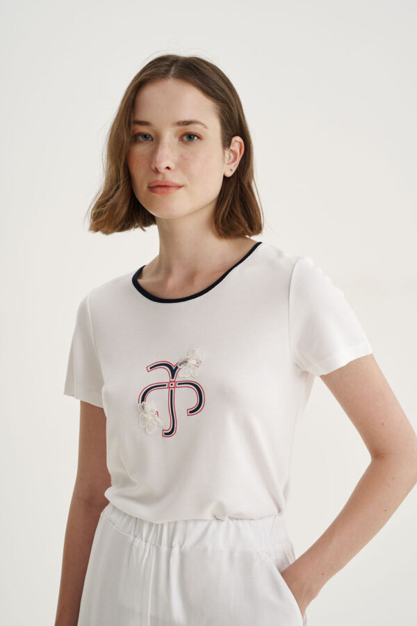 T-shirt με logo τύπωμα