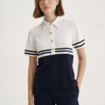 12555 Polo με contrast ρίγες (2)