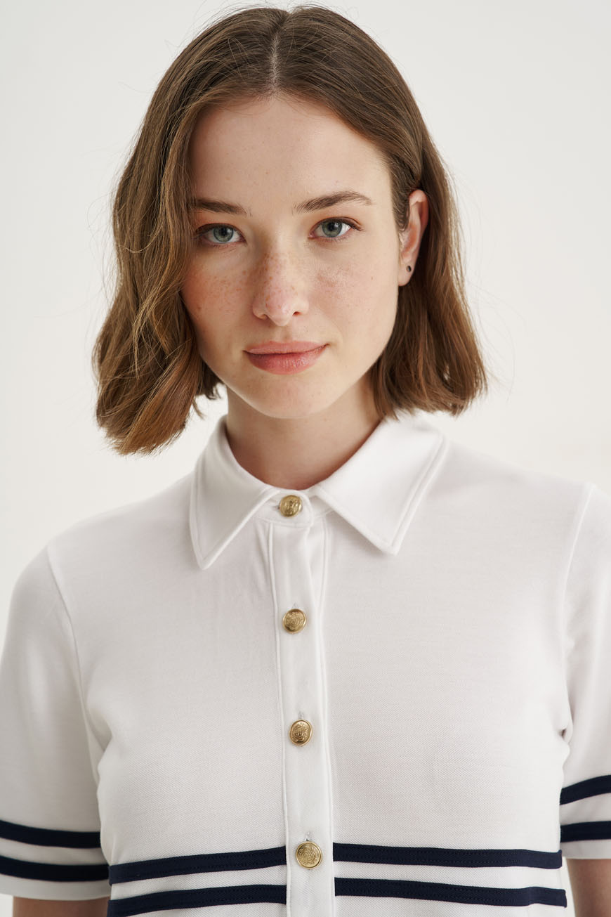 12555 Polo με contrast ρίγες (3)