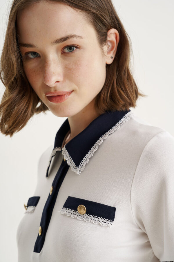 Polo με αντιθέσεις lace