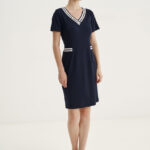 12561 Φόρεμα με Ve striped (1)