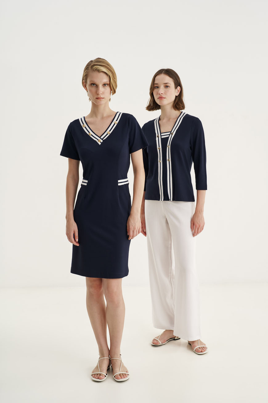 12561 Φόρεμα με Ve striped (2)