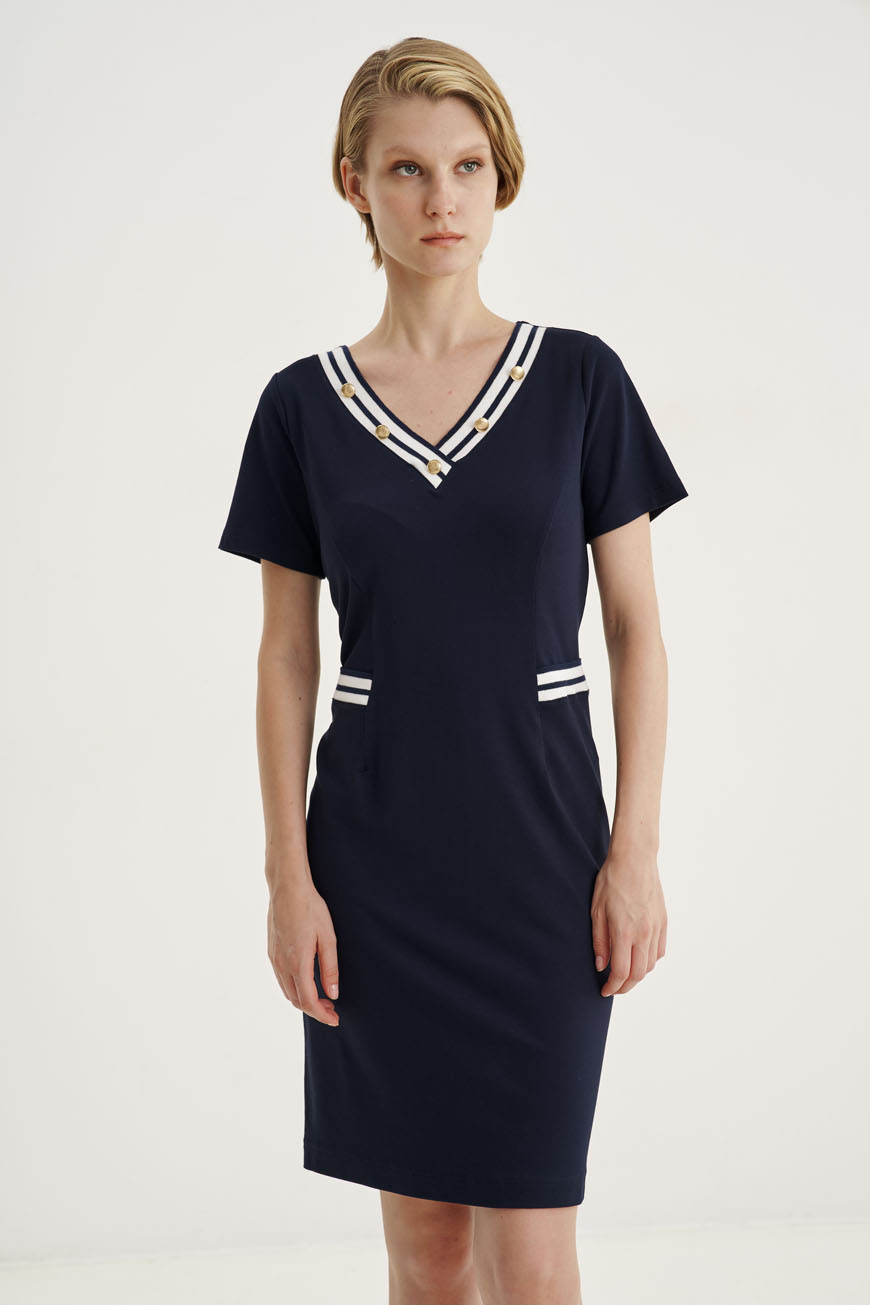 12561 Φόρεμα με Ve striped (3)