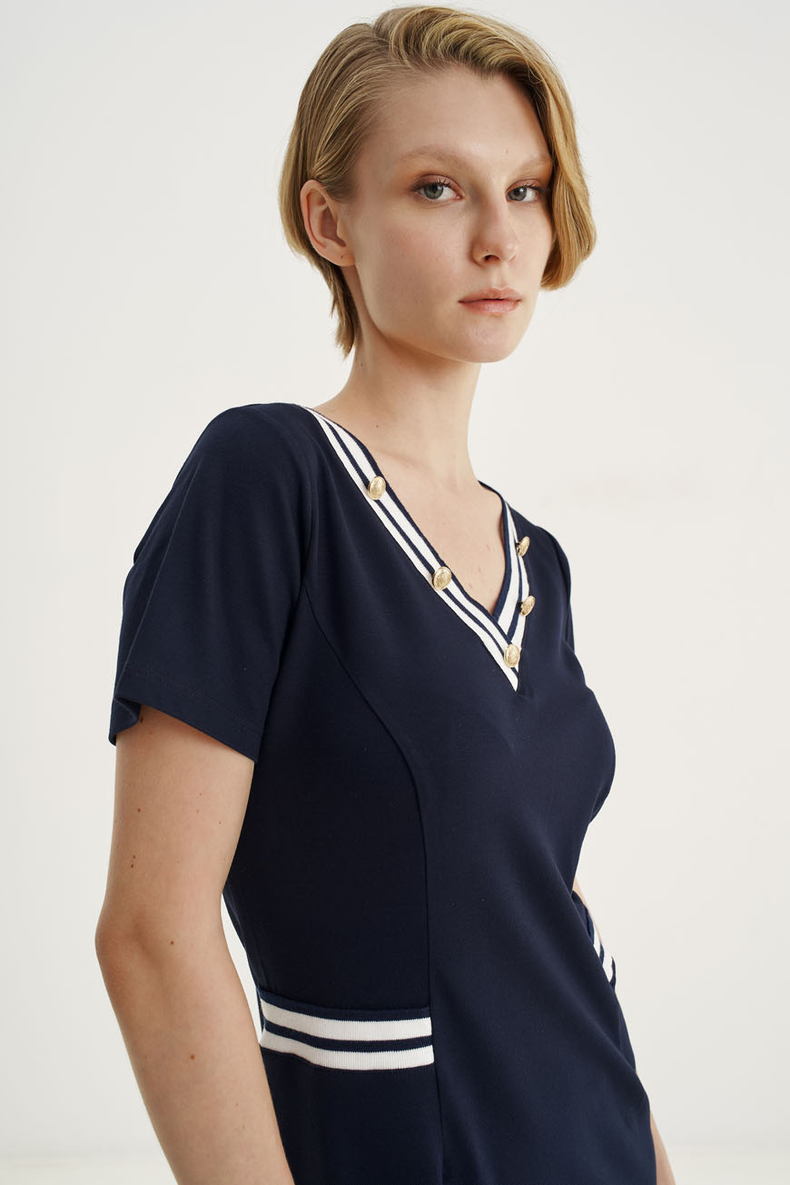 12561 Φόρεμα με Ve striped (4)