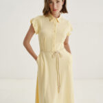 12565 Φόρεμα flared με ζώνη (1)