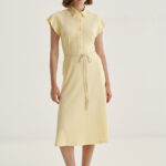 12565 Φόρεμα flared με ζώνη (3)