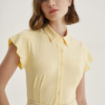 12565 Φόρεμα flared με ζώνη (4)