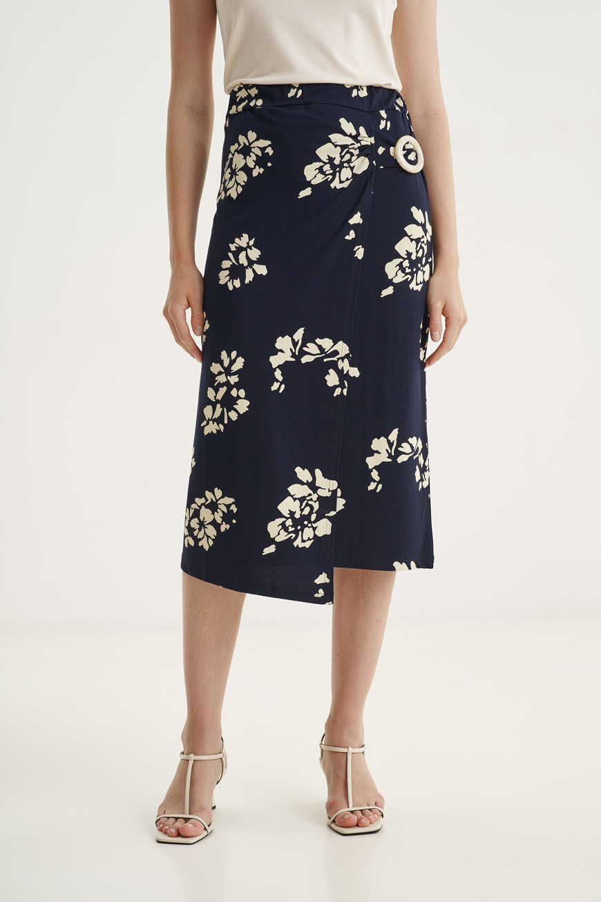 12578 Φούστα wrap flower print (2)