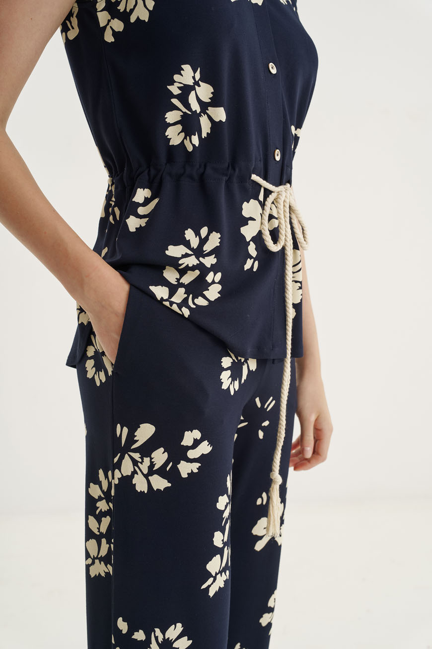 12581 Παντελόνι flower print (3)