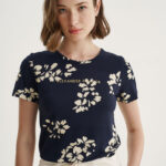 12583 Μπλούζα με logo flower print (1)