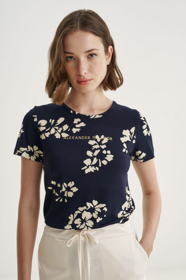 Μπλούζα με logo flower print