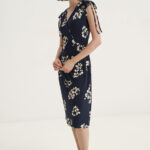 12584 Φόρεμα Ve drape flower print (3)