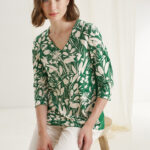 12599 Μπλούζα tulips 34 με contrast στο πλάι (3)