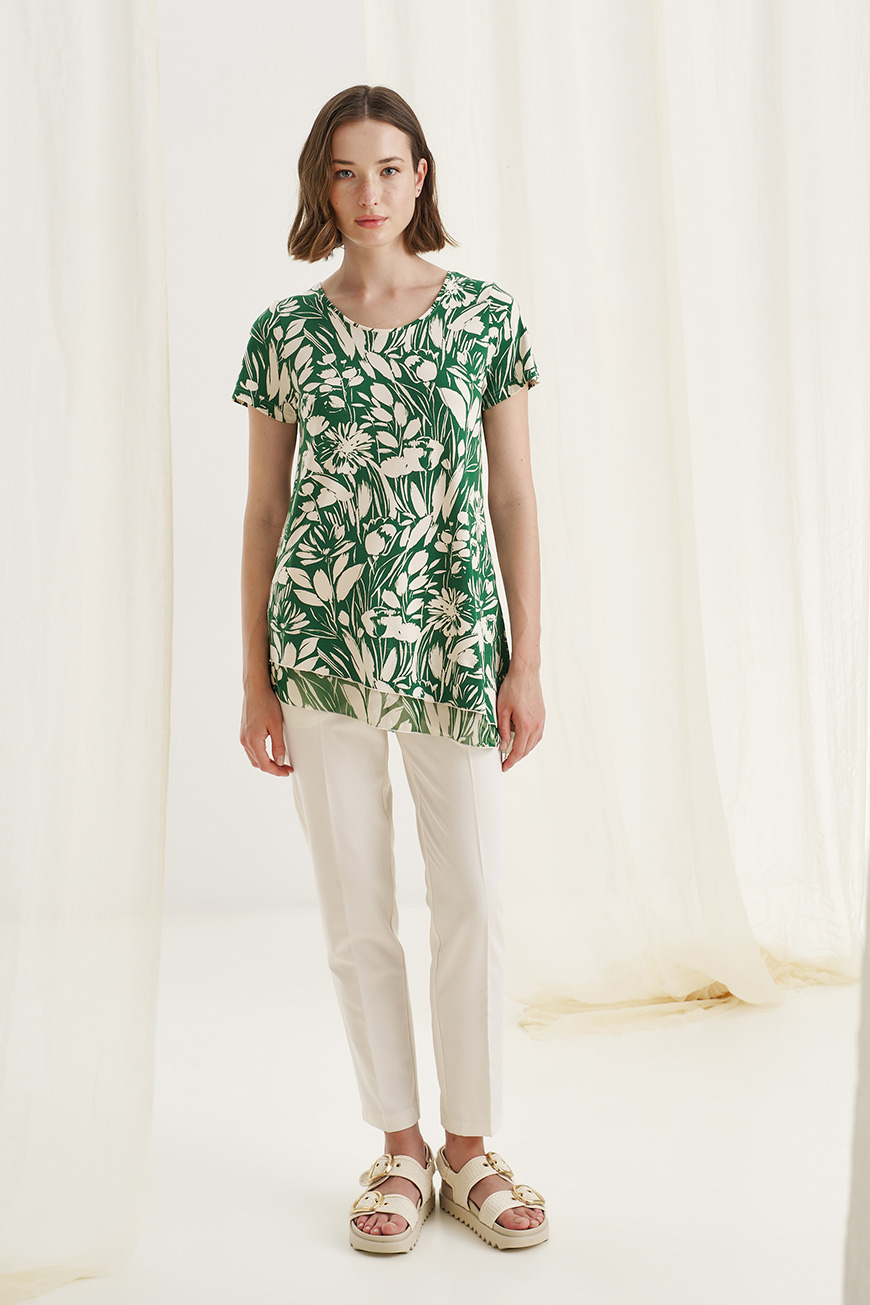 12600 Μπλούζα άνετη με συνδυασμό μουσελίνα tulips (4)