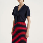 12603 Μπλούζα με δέσιμο μουσελίνα (1)