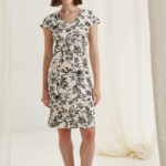 12609 Φόρεμα με φιόγκο στην πλάτη birds (1)