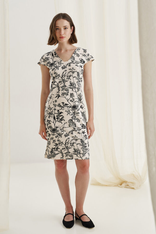 Φόρεμα με φιόγκο στην πλάτη birds