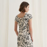 12609 Φόρεμα με φιόγκο στην πλάτη birds (5)