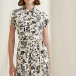 12612 Polo φόρεμα με γιακά birds (2)