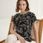 12615 Μπλούζα με contrast birds (3)