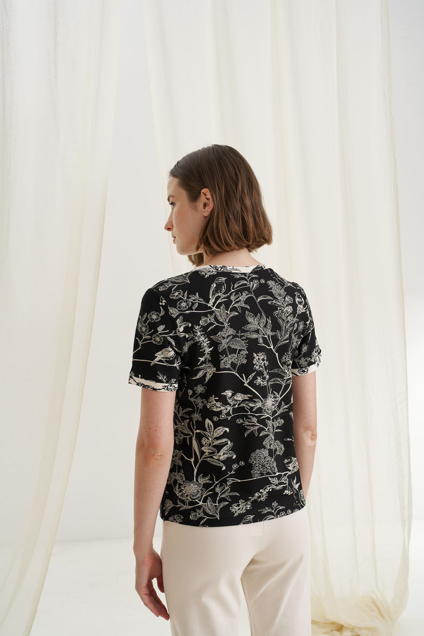 12615 Μπλούζα με contrast birds (5)