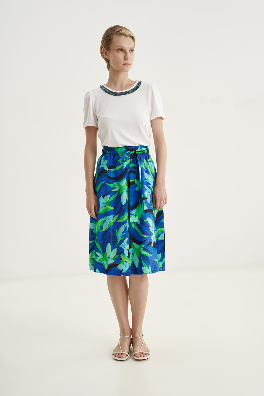 12644 Φούστα με τσέπες cotton (1)