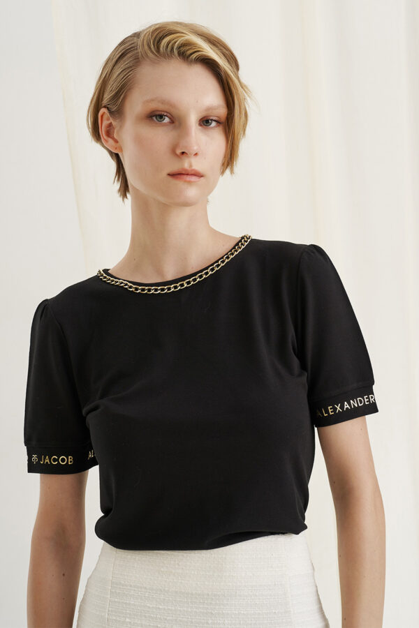 Μπλούζα με αλυσίδα και logo