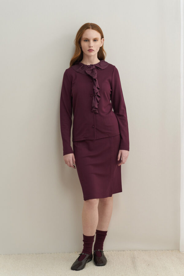 Ίσια φούστα με ραφές