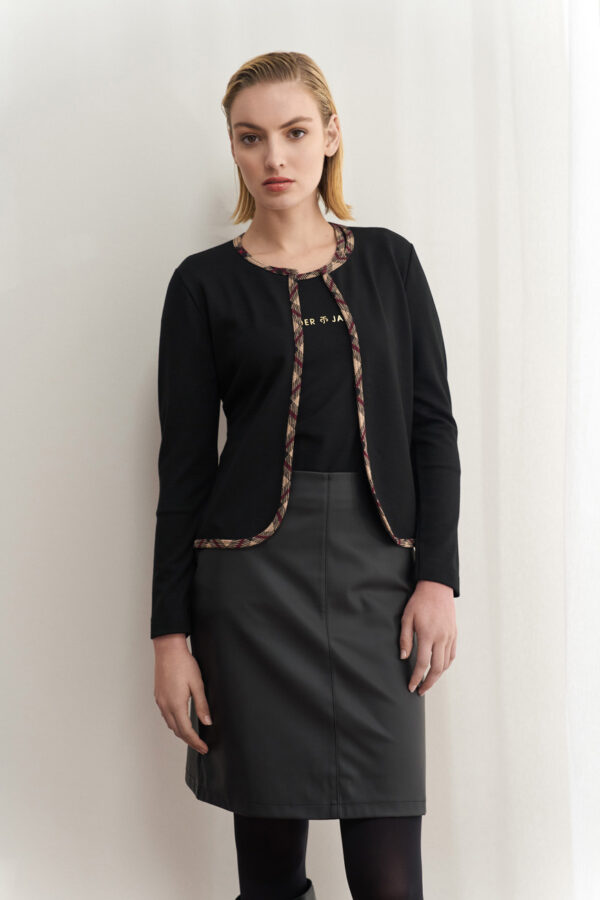 Ζακέτα με tartan ρέλι